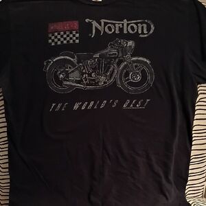 Men's Graphic Motorcycle T-Shirt - Black Triumph XL